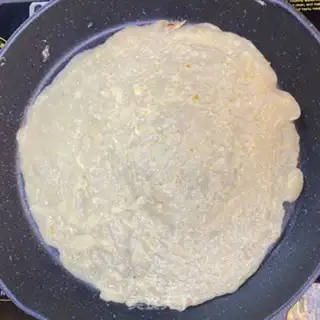 Make Ham pork egg burrito step 3