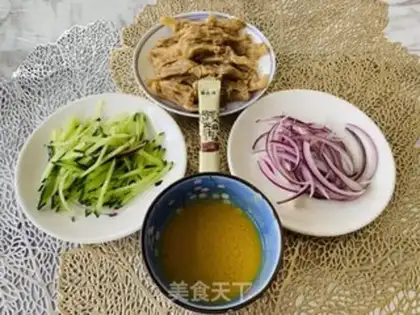 Make Home version mustard duck palm step 6