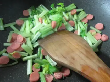 Make Ham sausage celery butterflies step 4