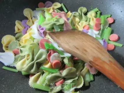 Make Ham sausage celery butterflies step 8