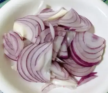 Make Onion fat, oxen, gin and mushroom rice step 2