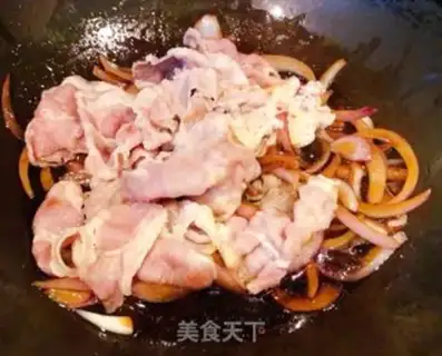 Make Onion fat, oxen, gin and mushroom rice step 7