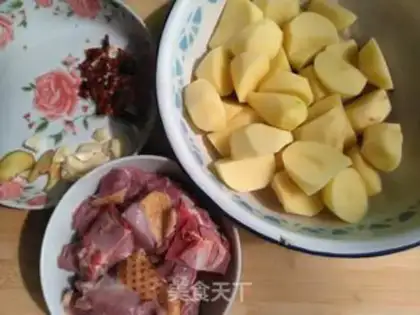Make Duck and potatoes step 1
