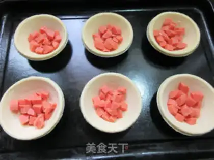 Make Ham intestinal quail balls step 2