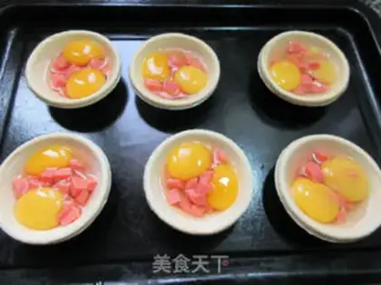 Make Ham intestinal quail balls step 3