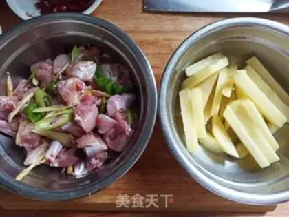 Make Dry-pot rabbit step 1