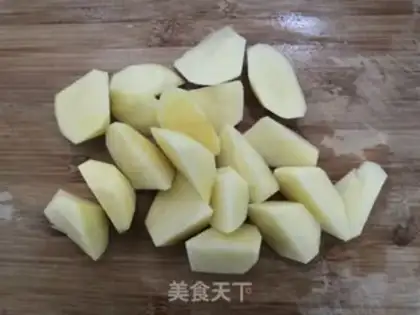 Make Potato chicken step 1