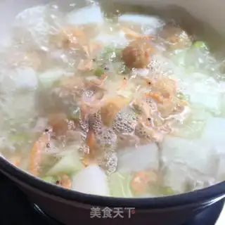 Make Poonmelon seameal soup step 7