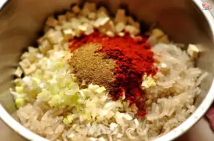 Make Spicy tofu bag step 3