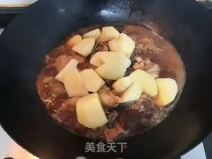 Make Potato chicken step 21