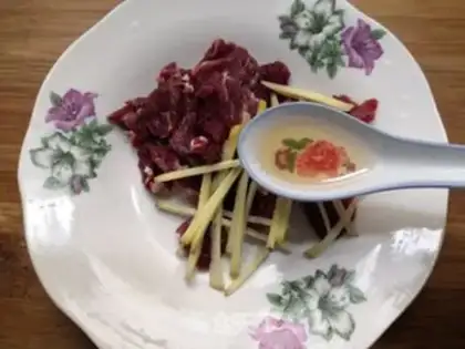 Make Beef Zoe orchid step 5