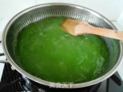 Make cucumber juice pea powder step 3