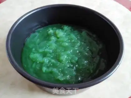 Make cucumber juice pea powder step 4