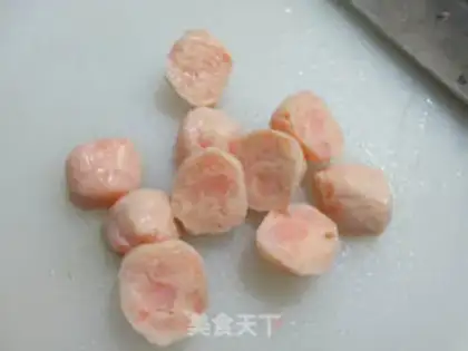 Make Shrimp balls, chicken and butterflies step 1