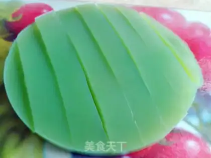 Make cucumber juice pea powder step 6