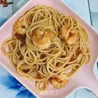Make Tomato shrimp pasta step 8