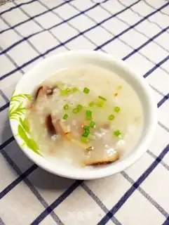 Make Mushroom beef congee step 9