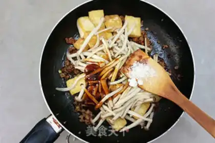 Make Crab mushroom tofu step 7