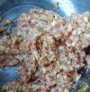 Make Pork dumplings step 3