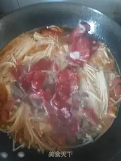 Make Sour soup, fat cow step 5
