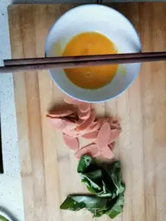 Make Ham sausage and rice powder step 3