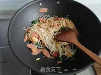 Make Ham sausage and rice powder step 7