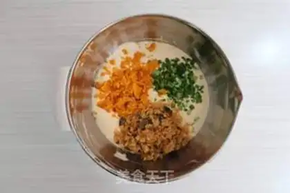 Make Salted egg meat step 7