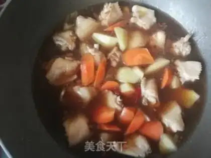 Make Carrot potatoes in chicken wings step 12