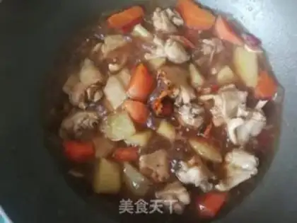 Make Carrot potatoes in chicken wings step 13