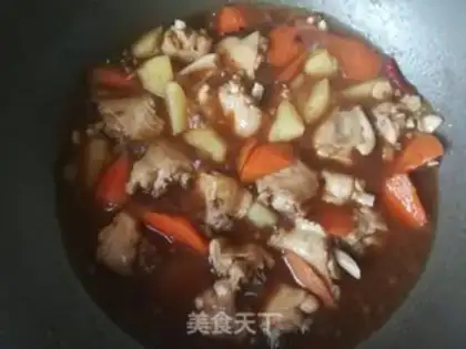 Make Carrot potatoes in chicken wings step 14