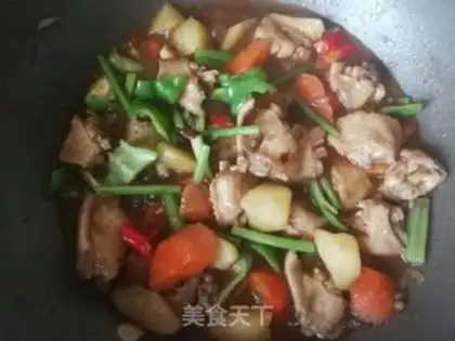 Make Carrot potatoes in chicken wings step 16