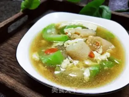 Make Egg soup with mackerel step 12