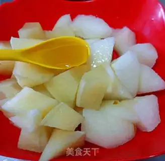 Make Honey snowmelon pear step 4