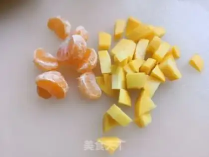 Make Orange milk for pecan step 1