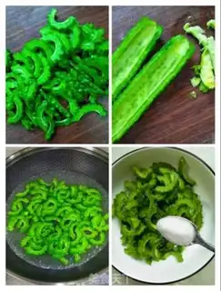 Make ♪ Suffering melons, peppers, eggs ♪ step 1