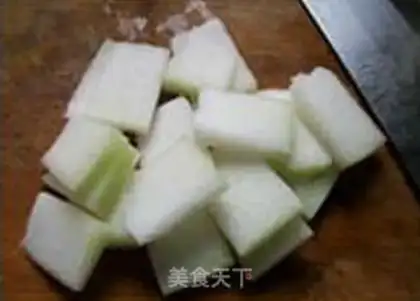Make ♪ Black-muck-ear-faced melon soup ♪ step 3