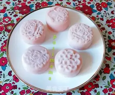 Make ♪ Snow-pumping bean mooncake ♪ step 14