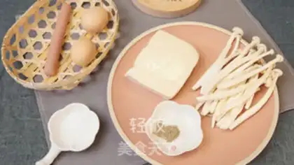 Make Crab mushroom tofu soup step 0