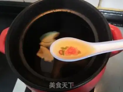 Make The chicken soup of the teacushroom fish step 7