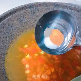Make Western red soup step 6