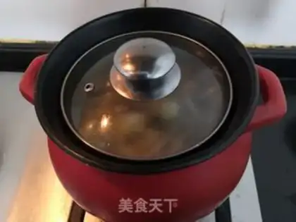 Make The chicken soup of the teacushroom fish step 13