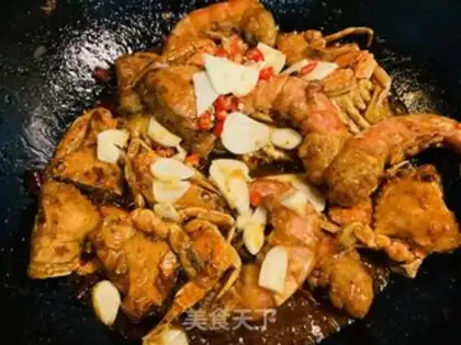 Make Spicy shrimp crabs step 9