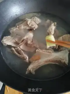 Make Pork fan bone, cabbage soup step 5
