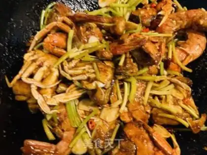Make Spicy shrimp crabs step 11