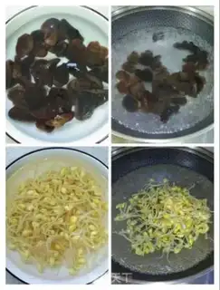 Make Double bean sprouts step 2