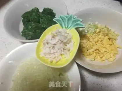 Make Carrot and egg dumplings step 8
