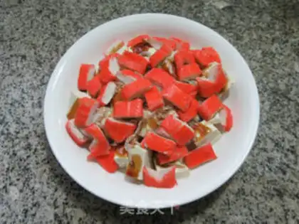 Make Crab sticks, tofu step 6