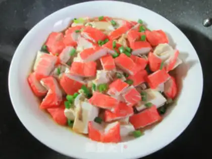 Make Crab sticks, tofu step 8