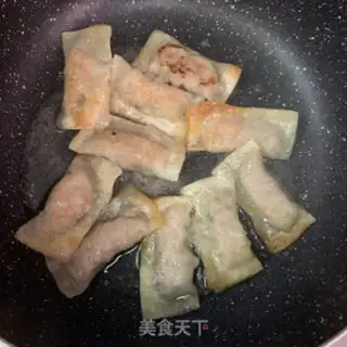 Make Frozen meat pot sticker step 9