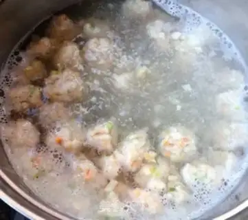 Make Lotus meatball soup step 9